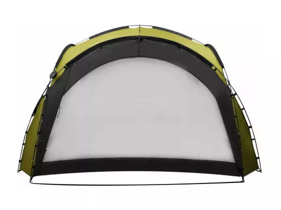 Tente de réception avec LED et 4 parois 3,6x3,6x2,3 m Vert