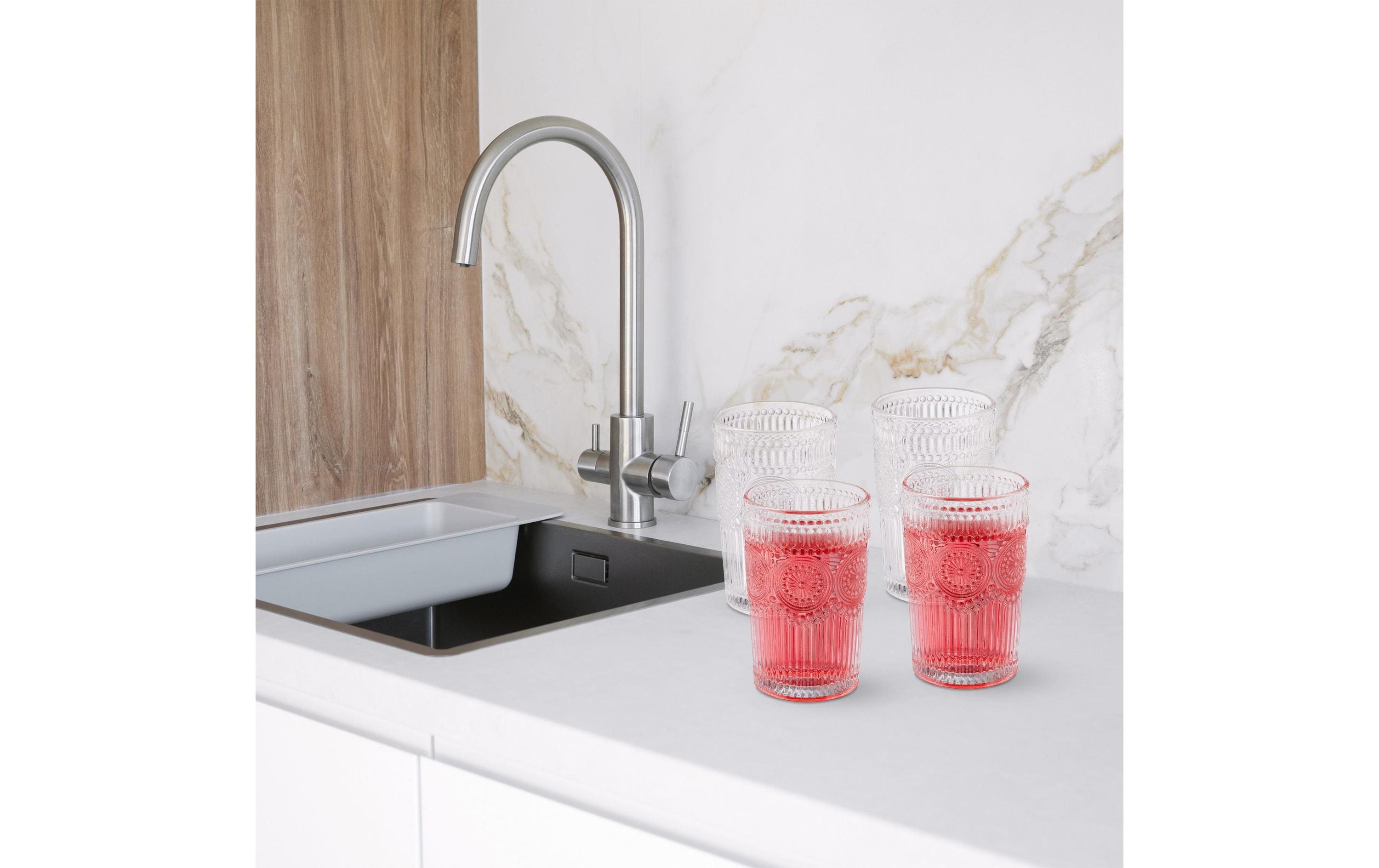 Trinkglas 4er Set, 300 mlWassergläser im Vintage-Design