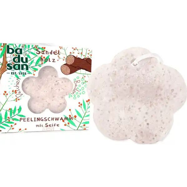 Peelingschwamm Sandelholz