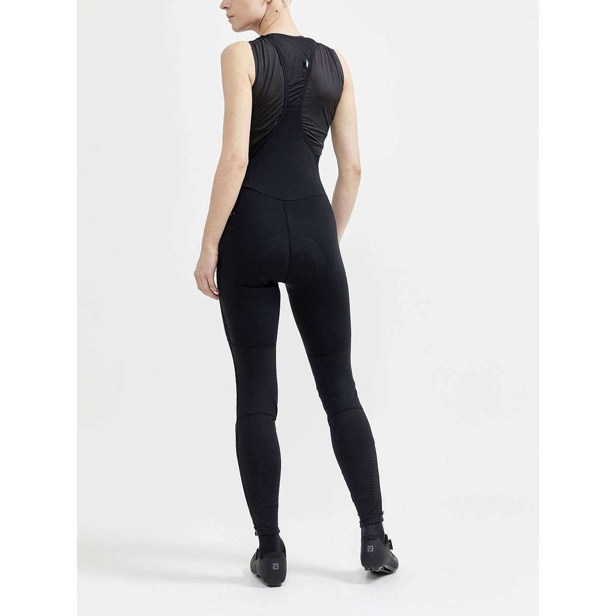 Craft Core Bike SubZ Wind Fietsbroek Lang Met Zeem en Bretels Zwart Dames