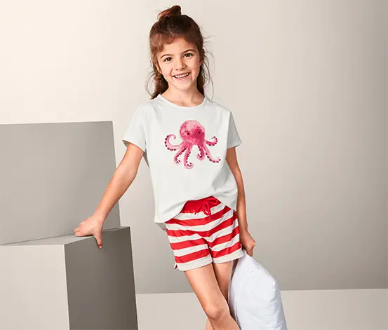 2 Baumwoll Shorty-Pyjamas