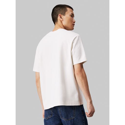 Calvin Klein Jeans Interlock T-shirt, Ivory, S