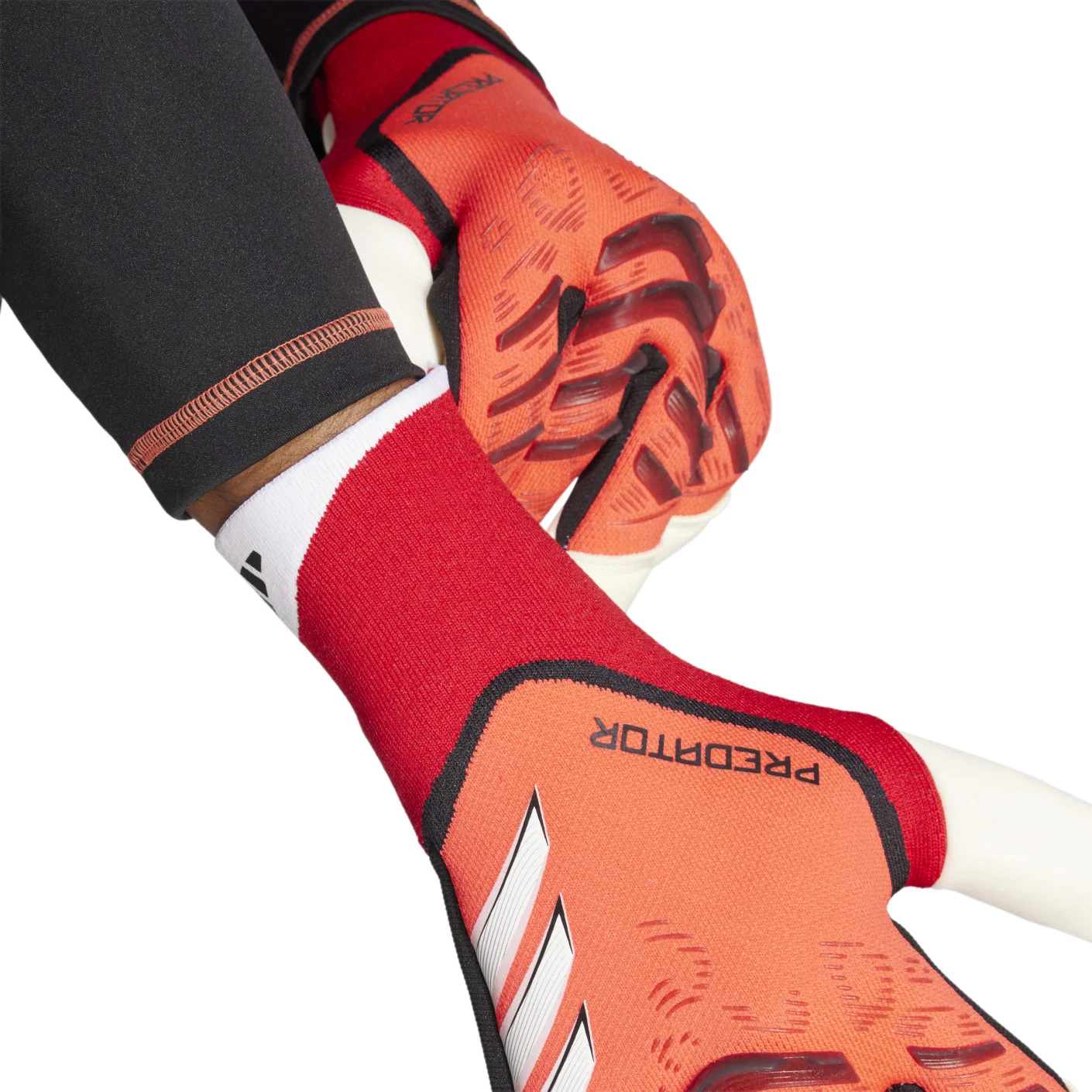 Adidas Predator Pro Hybrid Keepershandschoenen Rood Wit Zwart