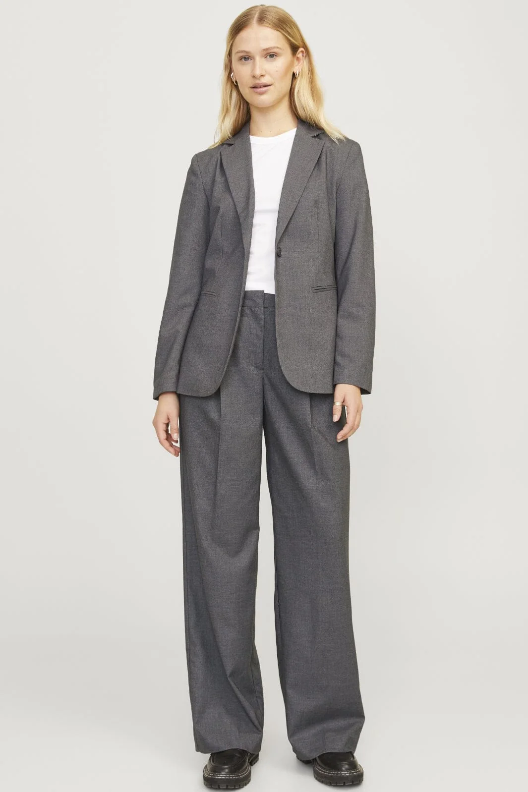 Jjxx Jxellis Wide Pant Tlr 12248958 4516728 dark grey melange