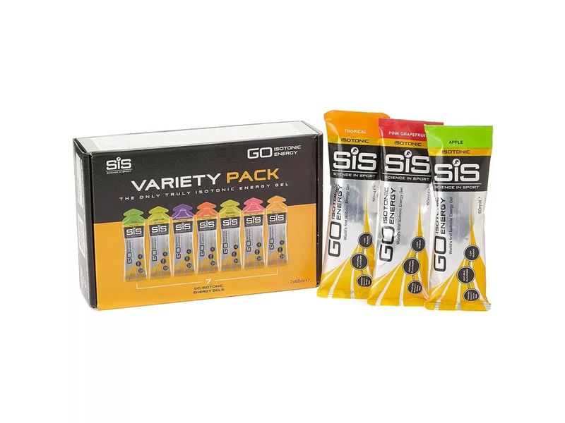 SIS - ScienceinSport Isotonic Gel Testpaket 7 Stück x 60 ml Isotonisches Energie-Gel