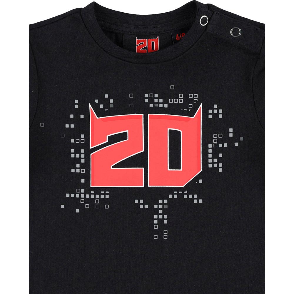 Fabio Quartararo - T-shirt bébé FQ20 Noir / Rouge