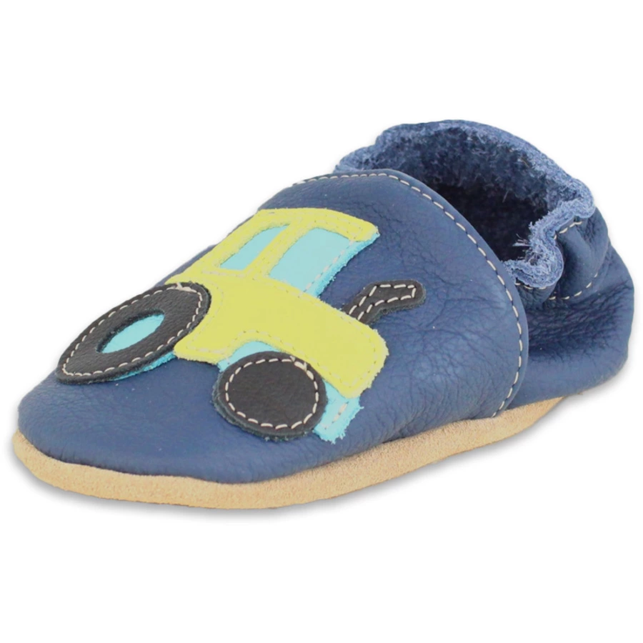 Beck Krabbelschuh Trecker dunkelblau