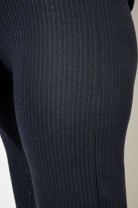 Schlupfhose, weites Bein, Nadelstreifen