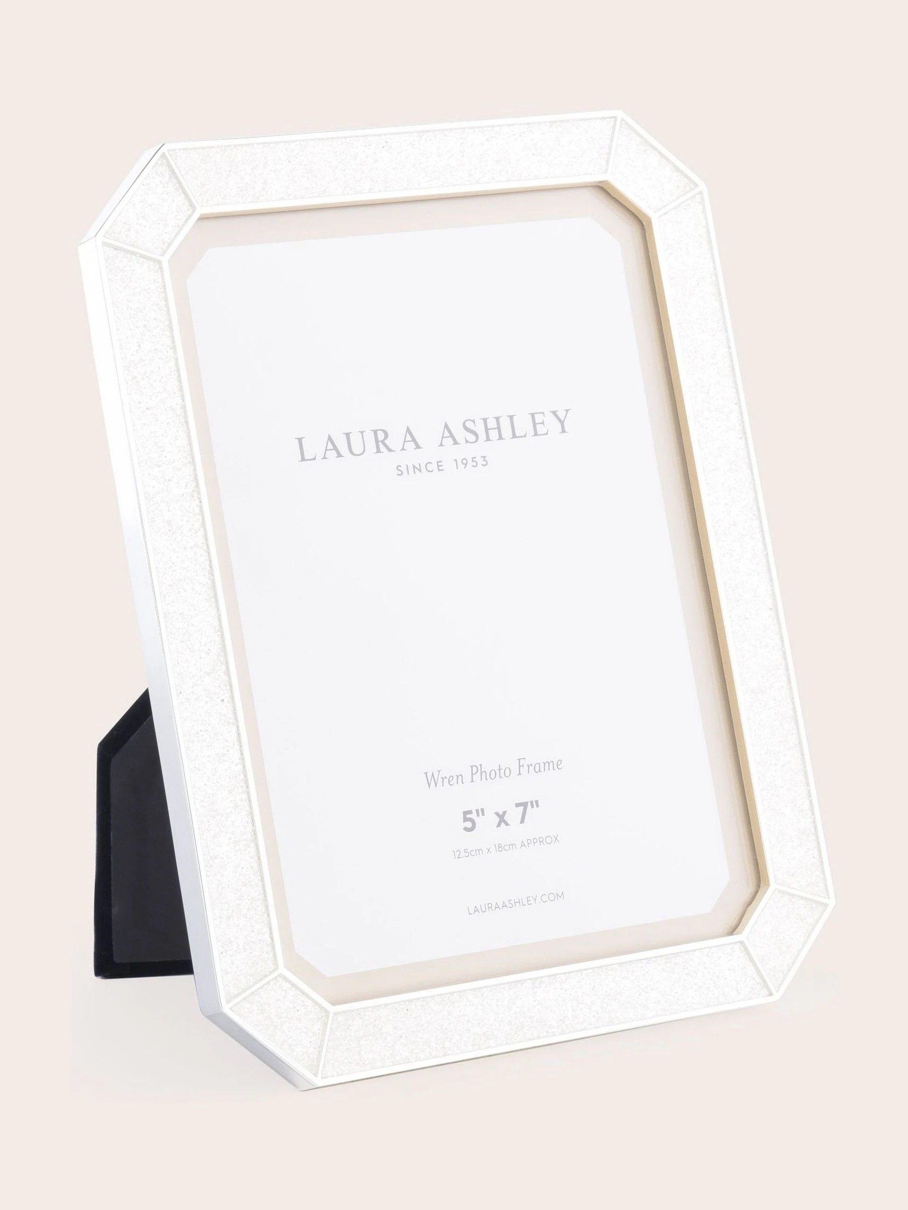 Laura Ashley Wren verzilverde fotolijst met imitatieparel en glitter