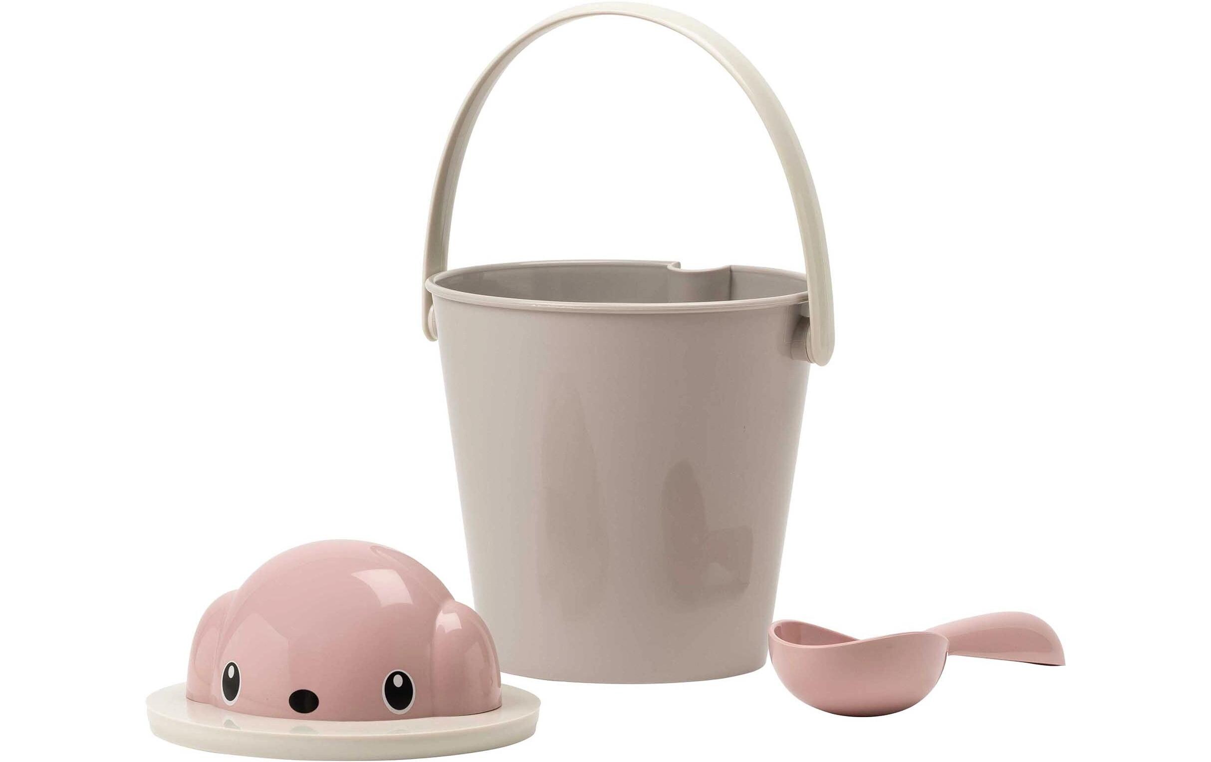 Futterbehälter Crock Pink/BeigeLuftdichter Futterbehälter mit Löffel, ideal zur Aufbewahrung von Trockenfutter und Snacks