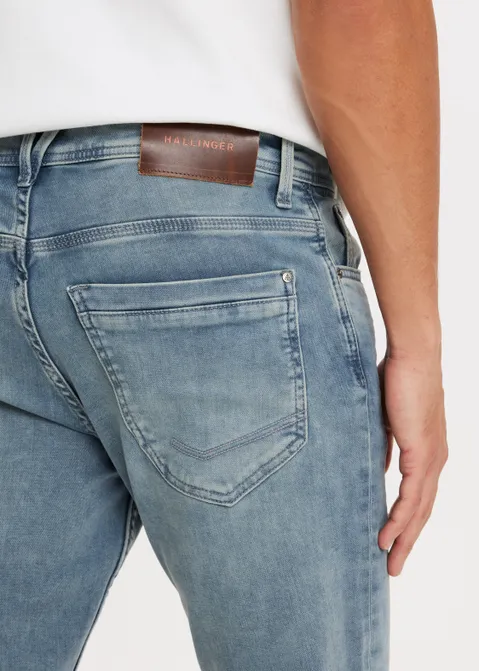 Heaton sweat regular jeans blauw (DUSTYBL)