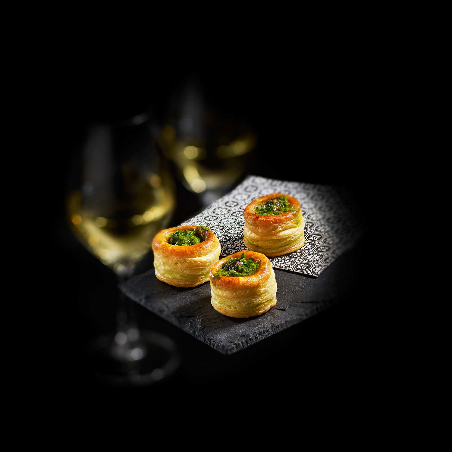 Mini feuilletés d'escargots - Escargot et farce Bourguignonne