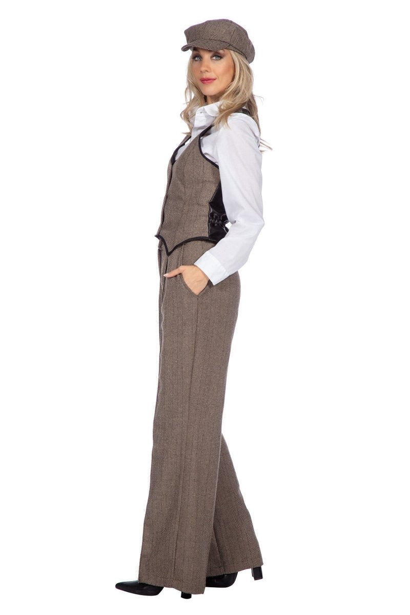 Roaring Twenties 20S Kostuum Bruin Dames 3 delig