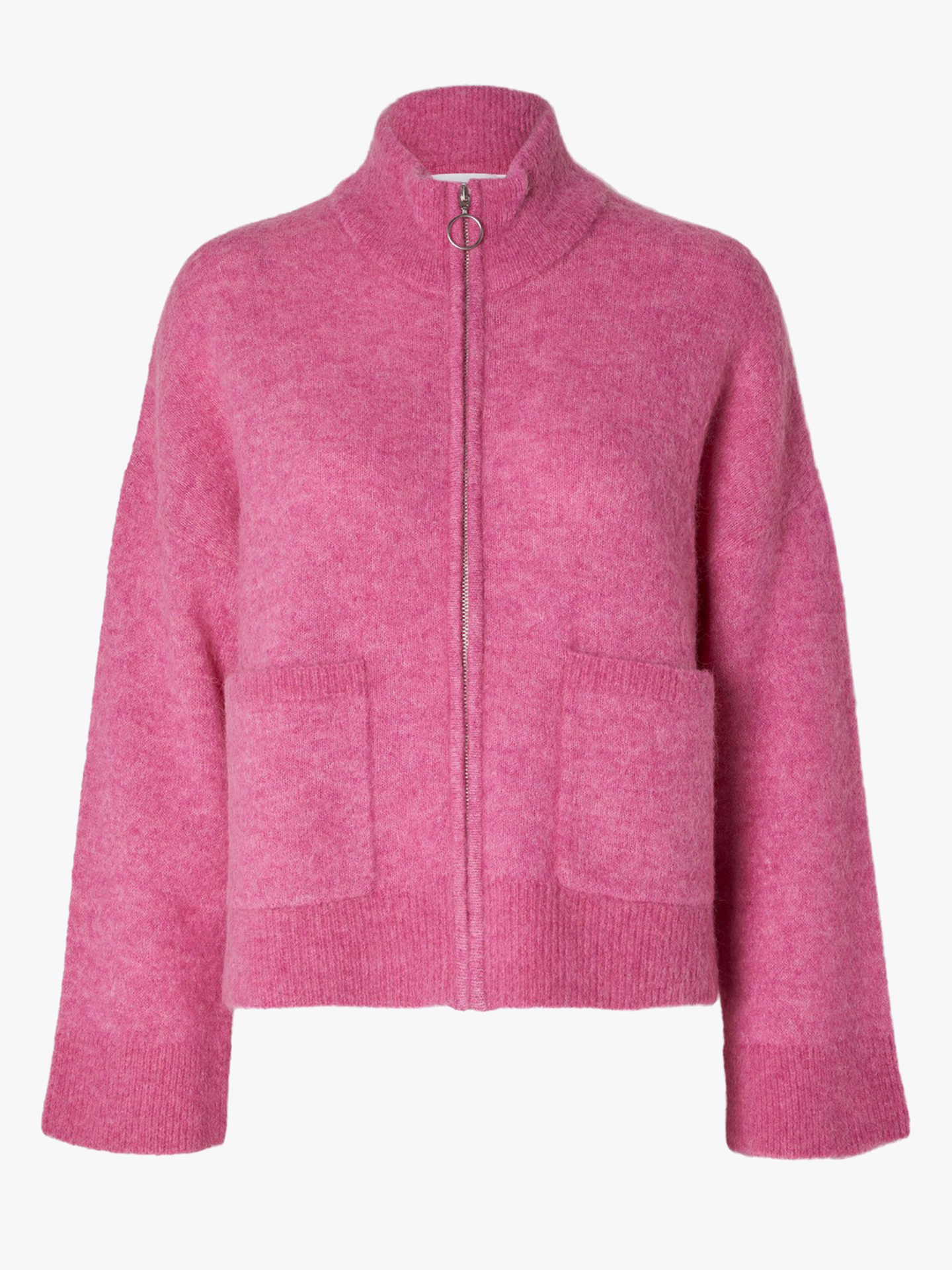 Sia Long Sleeve Knit Zipper Cardigan