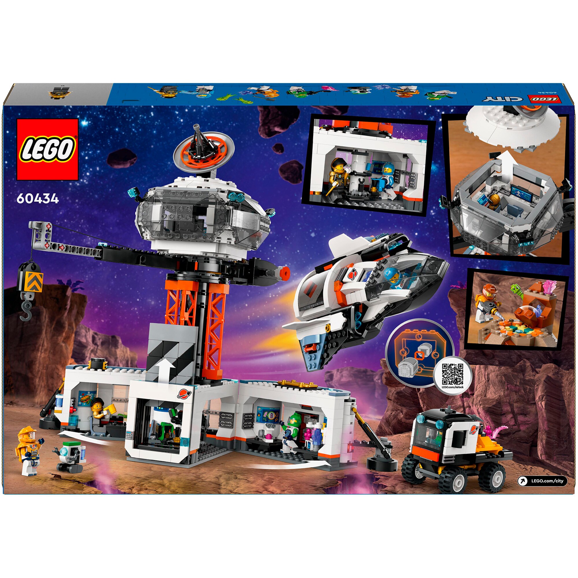 LEGO Konstruktionsspielzeug City Raumbasis mit Startrampe