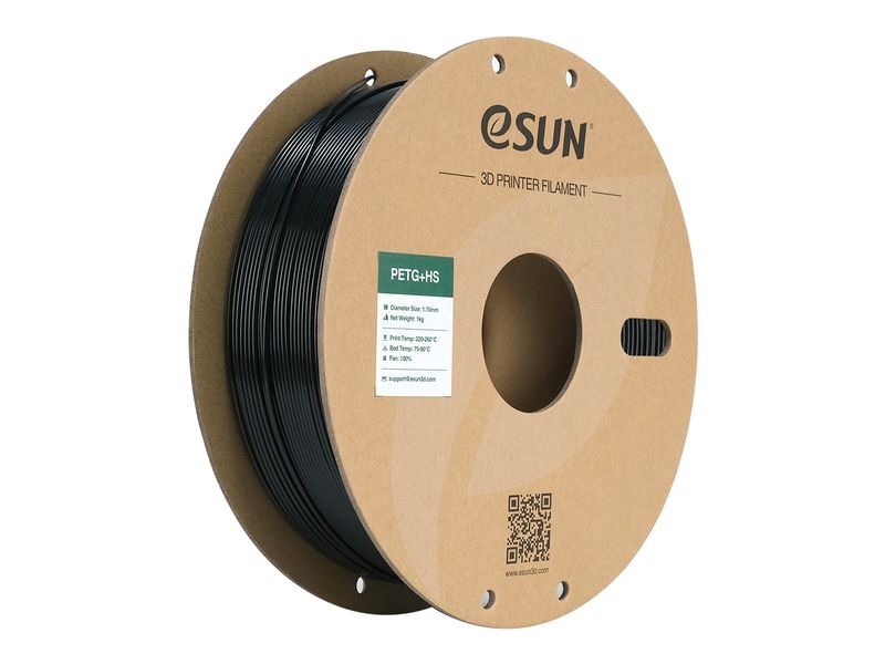 eSun Filament PETG  HS Schwarz 1.75 mm 1 kg PETG  HS Highspeed Filament