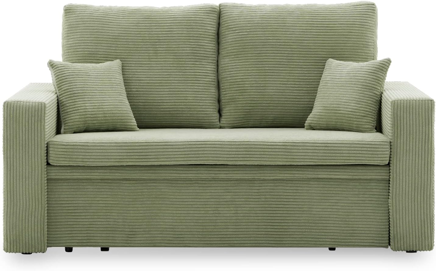 Sofa Aikido I 150x85 - mit schlaffunktion - Farben zur Auswahl - modernen Sofa - mit Bettkasten - Moderner Cordstoff - Stoff POSO (POSO 047)