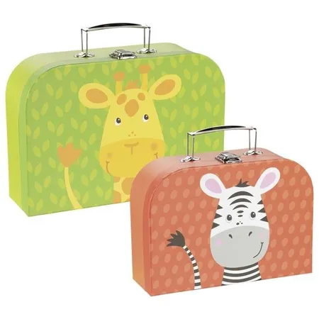 goki Koffer Giraffe und Zebra