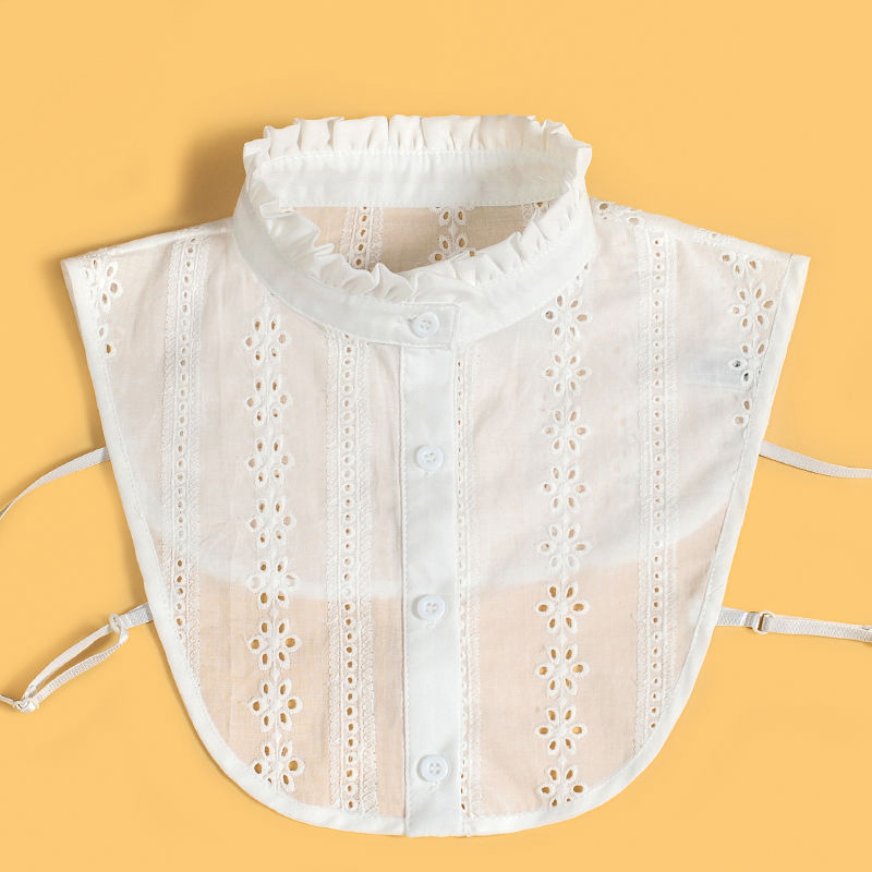 Falscher Kragen Damen Fashion Accessoire Blusen Kragen - Creme (Spitze)