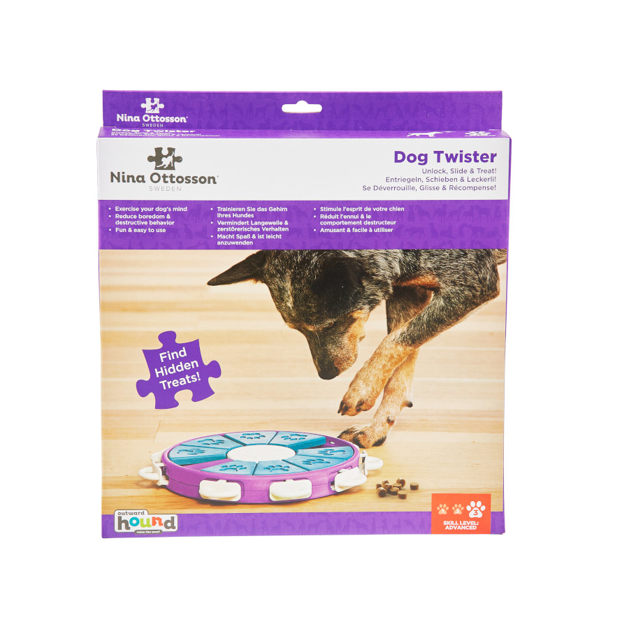 Brinquedo de inteligência Twister da Outward Hound Nina Ottosson para cães