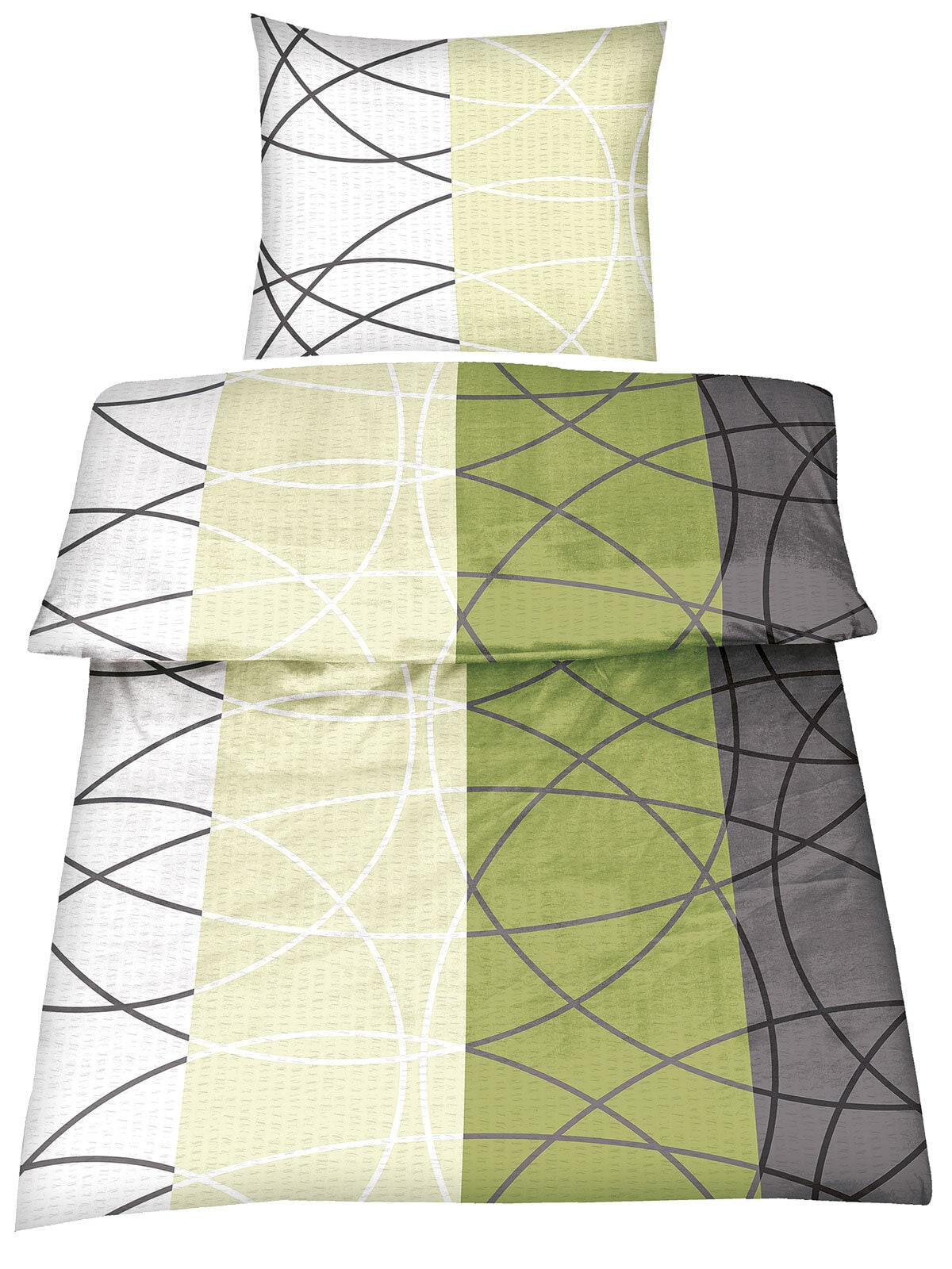 2er Set - Mikrofaser Seersucker Bettwäsche Talar ca. 135 x 200 cm