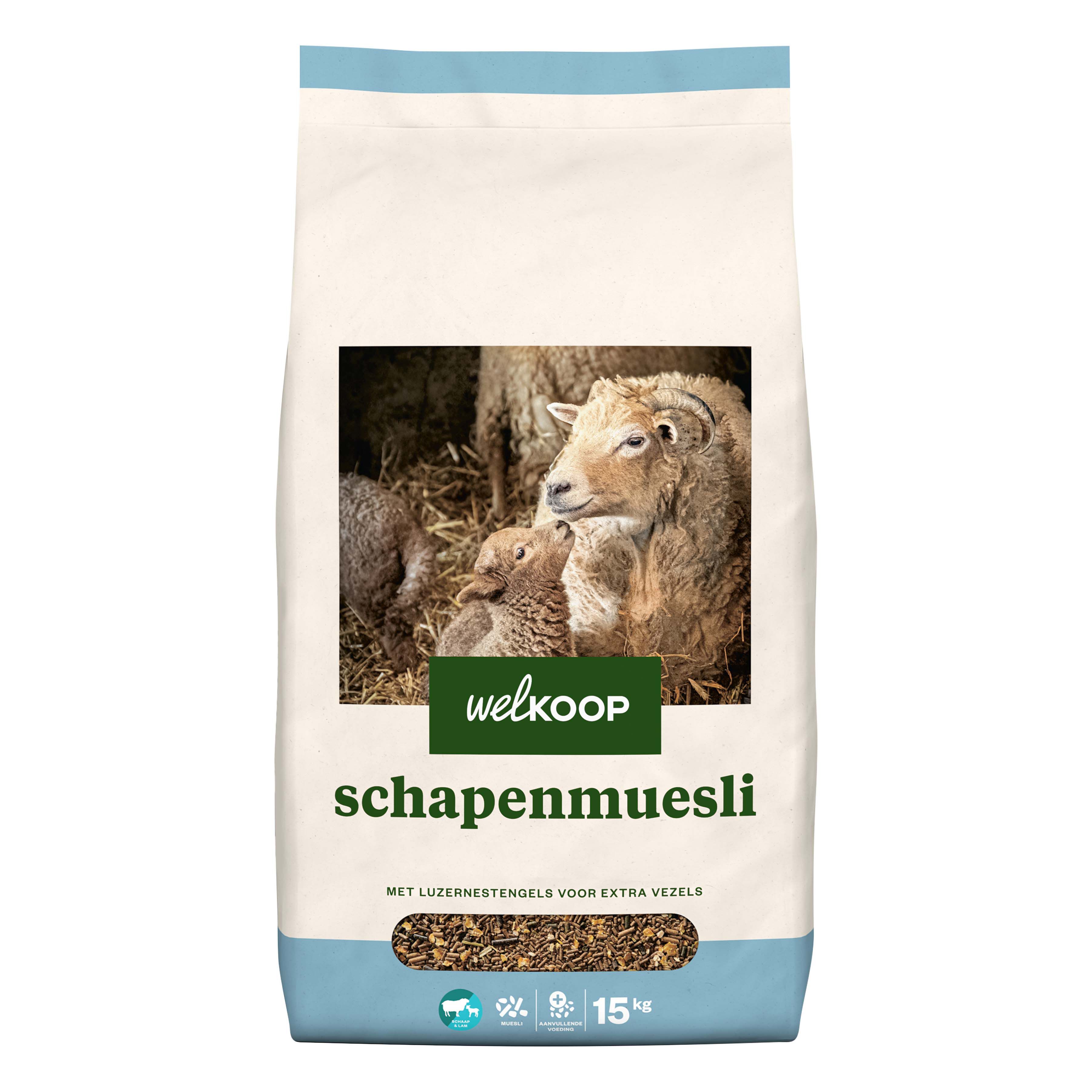 Welkoop Schapenmuesli - Schapenvoer - 15 Kilogram
