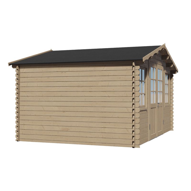 Abri de jardin tignes de 13 m² en bois de pin et d'épicéa ép. 25 mm