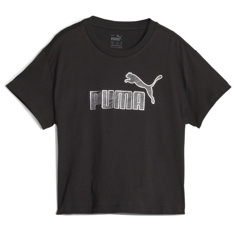 Puma T-shirt Noir Fille Puma Marble Rlx
