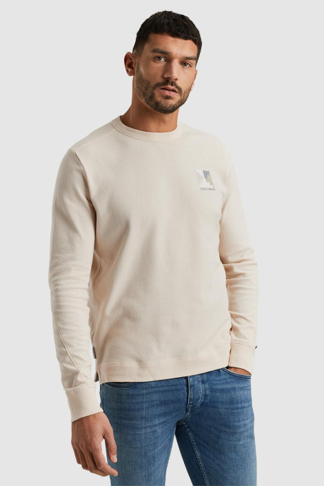 Cast Iron ecru heren t-shirt