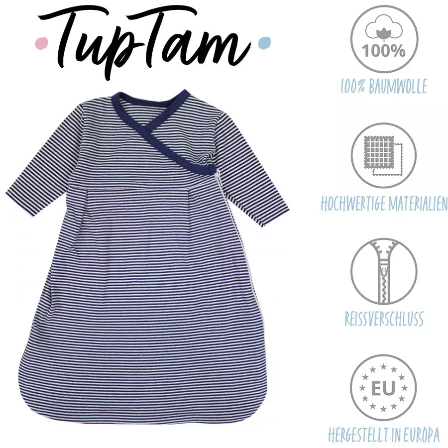 TupTam Baby Langarm Innenschlafsack dunkelblau