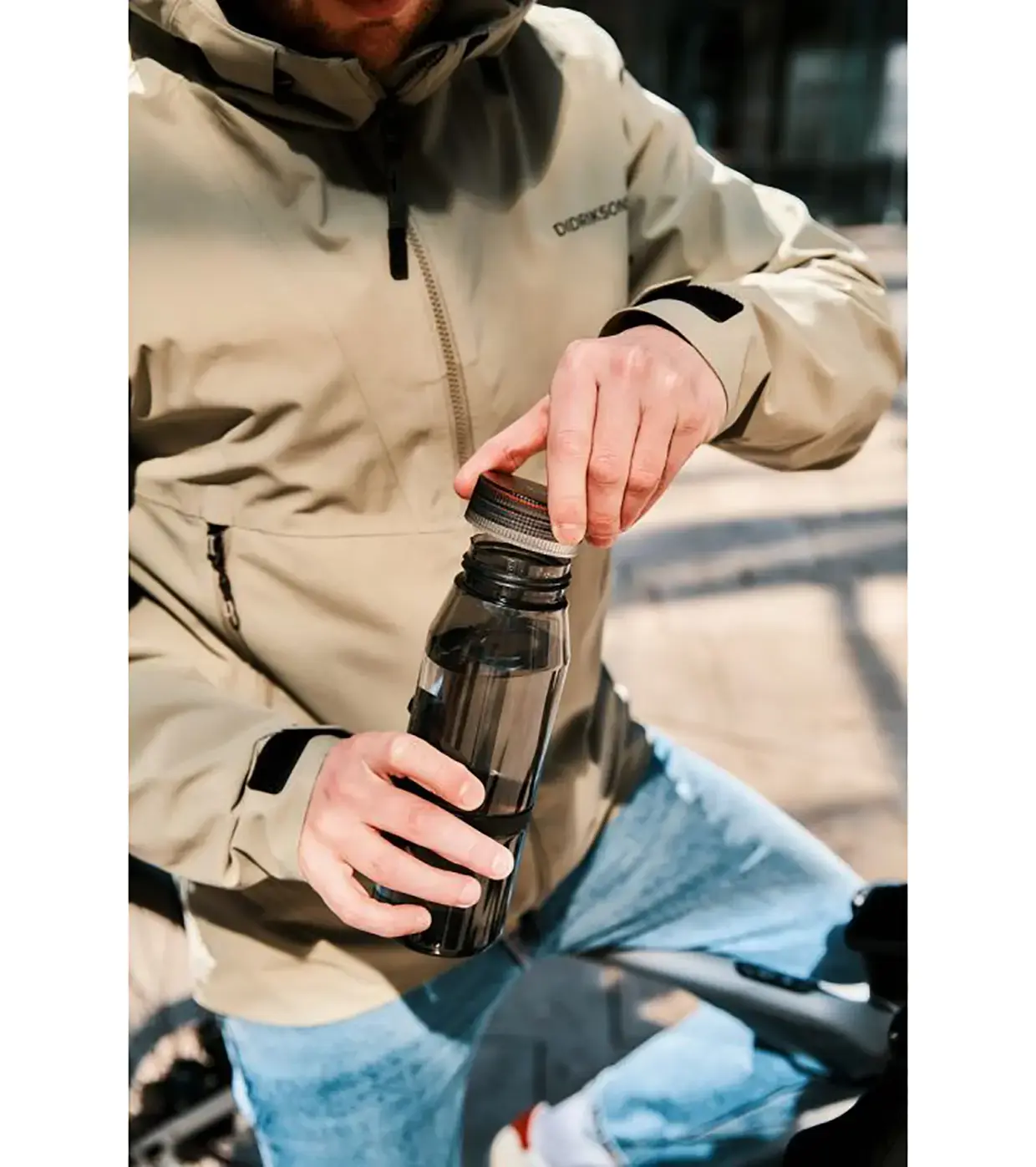 Fidlock Twist Bidon 700ml Life Transparant/Zwart met Bike Base Bevestiging