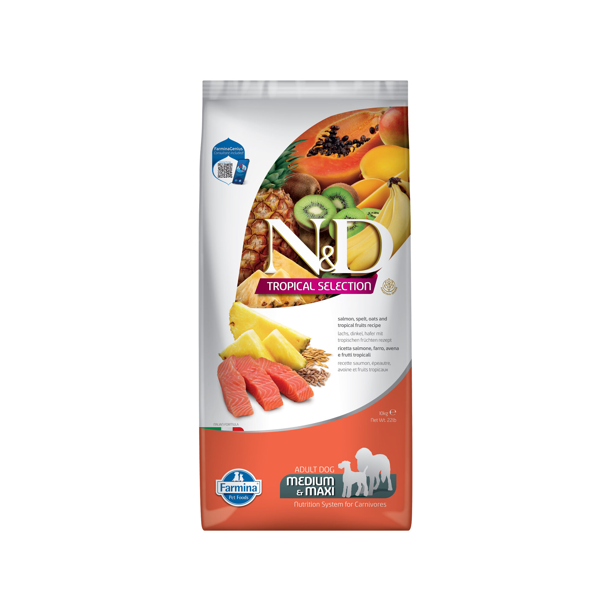 Farmina N&D Tropical Adult Dog Medium & Maxi - Salmon