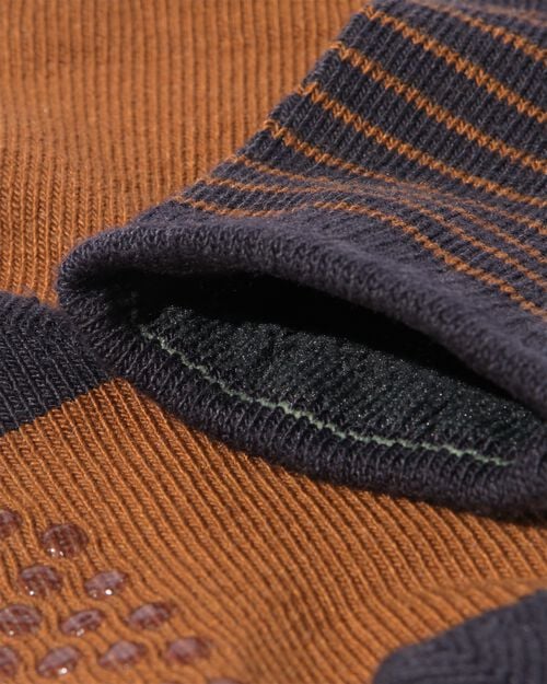 chaussettes bébé en bambou motif oiseau - 5 paires marron