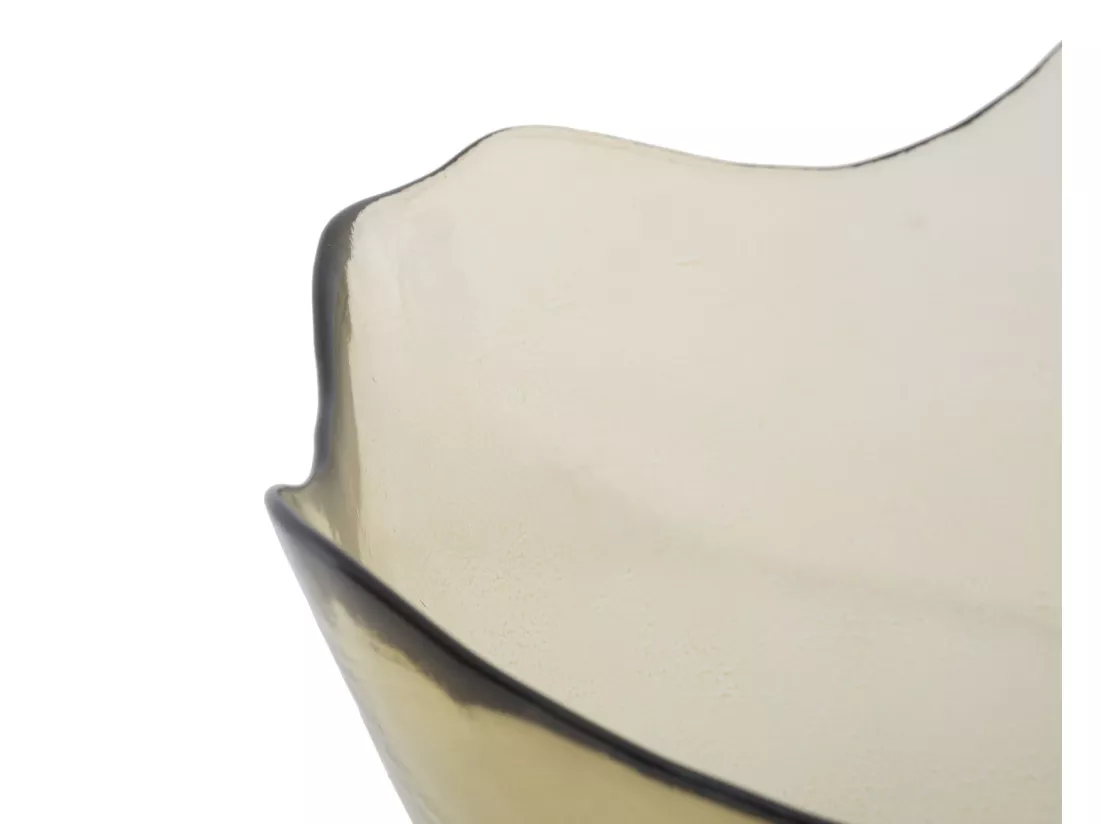 Bol en verre jaune Ø 30x18 cm