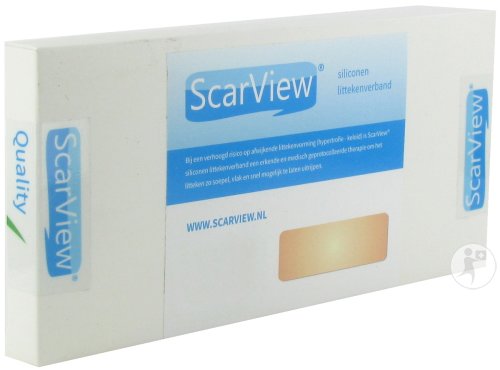 Scarview Pansement De Cicatrices En Silicone 5x15cm 2 Pièces (Scarv02)