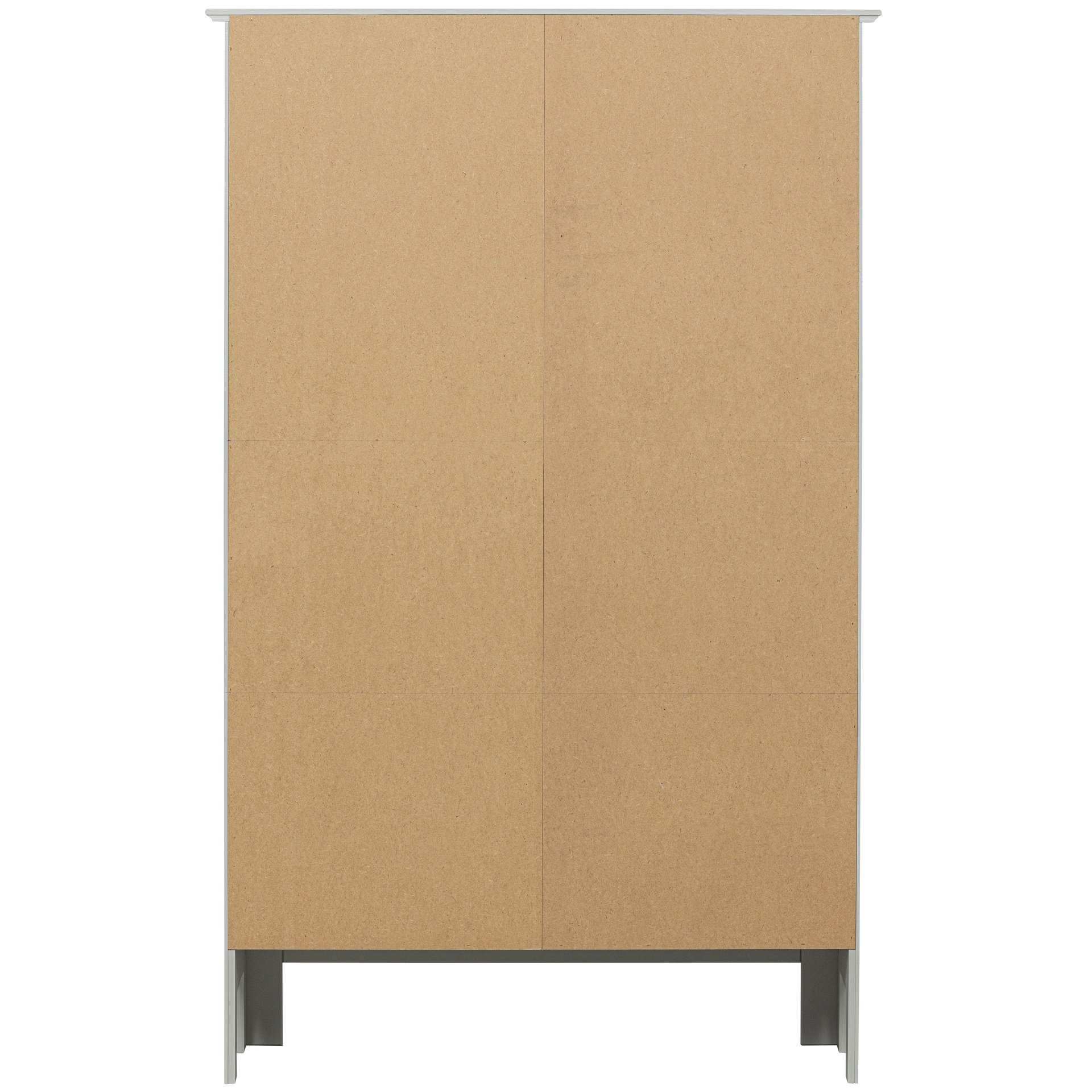 Highboard EVA 93 x 150 cm Kiefer teilmassiv nebelweißes Finish