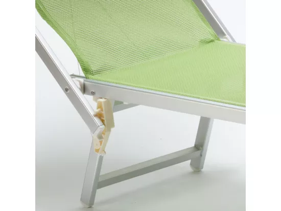 4 chaises longues pliantes en aluminium plage jardin San Vito Lo Capo