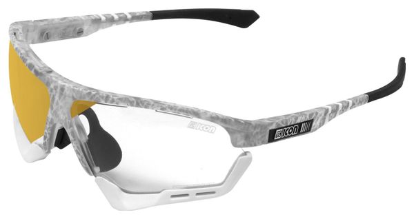 Scicon Sports Aerocomfort SCN XT XL Lunettes De Soleil De Performance Sportive (Miroir De Bronze Photocromique Scnxt/Matt Gelé)