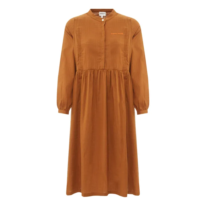 Tajinebanane Robe d'Allaitement Romance Coton Oeko-Tex | Marron