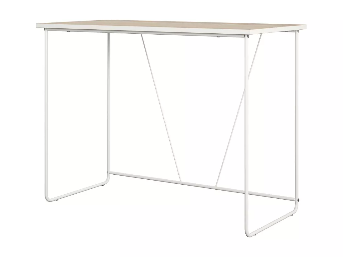 Dante | Bureau d'ordinateur en effet bois nature et structure