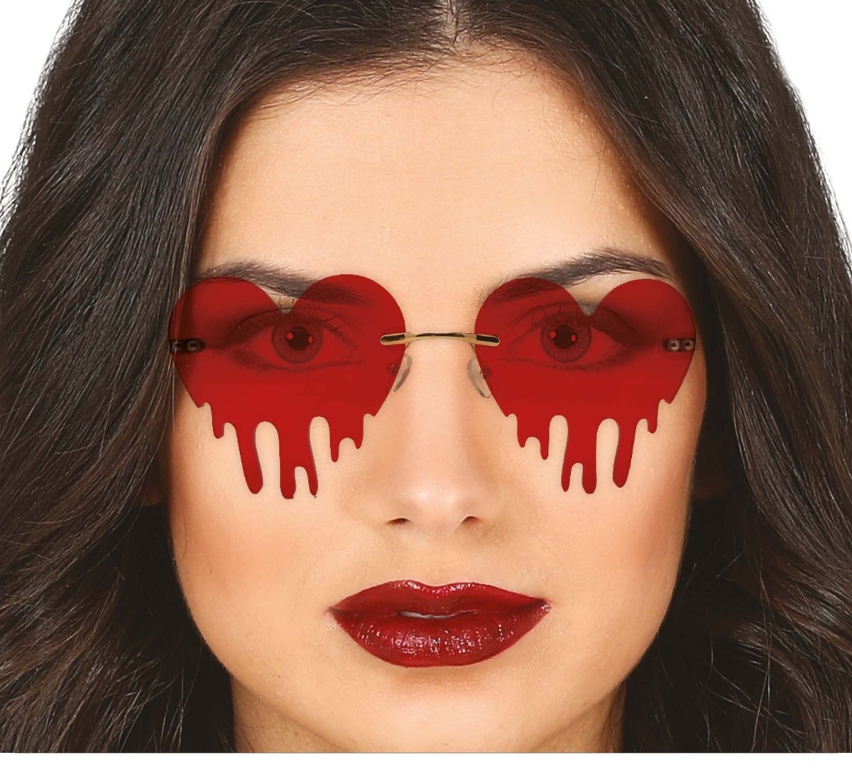 Halloween Bril Hart Met Bloeddruppels