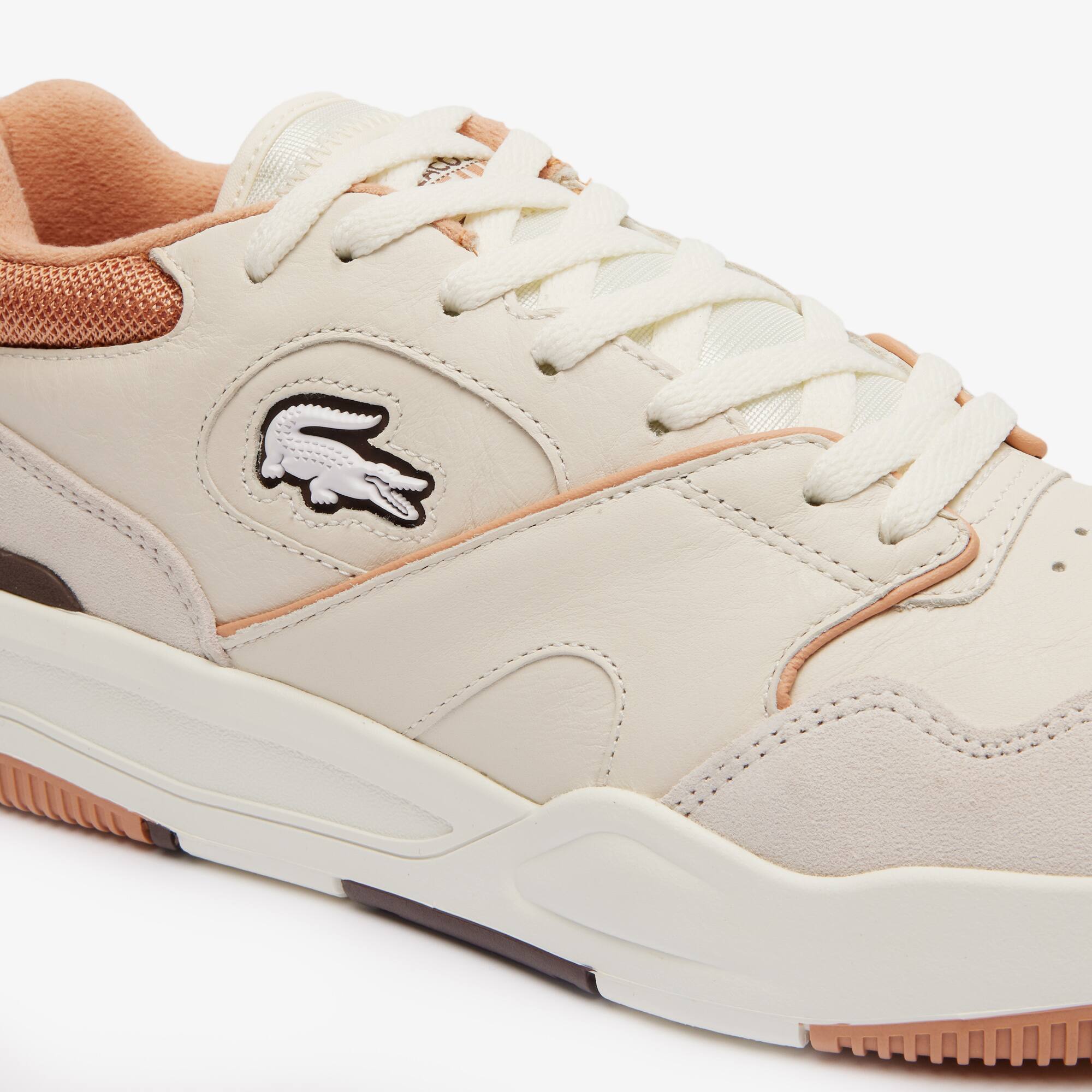 Herren-Sneaker Lineshot aus Leder mit Kontrast-Akzenten Sneakers - Weiss - Lacoste - Herren