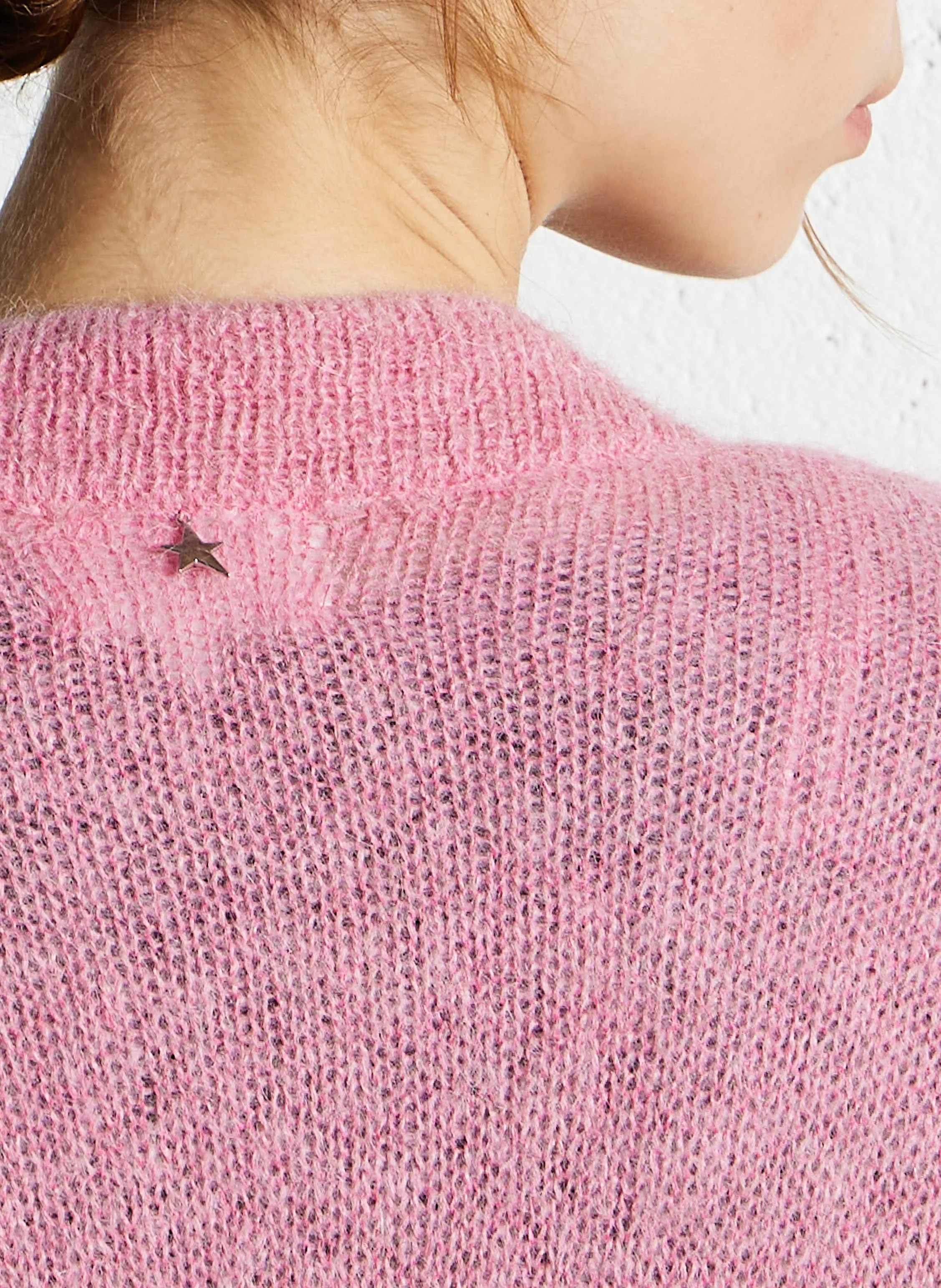 GAARANCYA - Gilet droit en laine mélangée | Rose