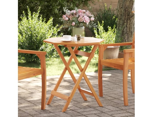 VIDAXL - Table pliante Table pliable de jardin ø70x75 cm bois d'acacia massif