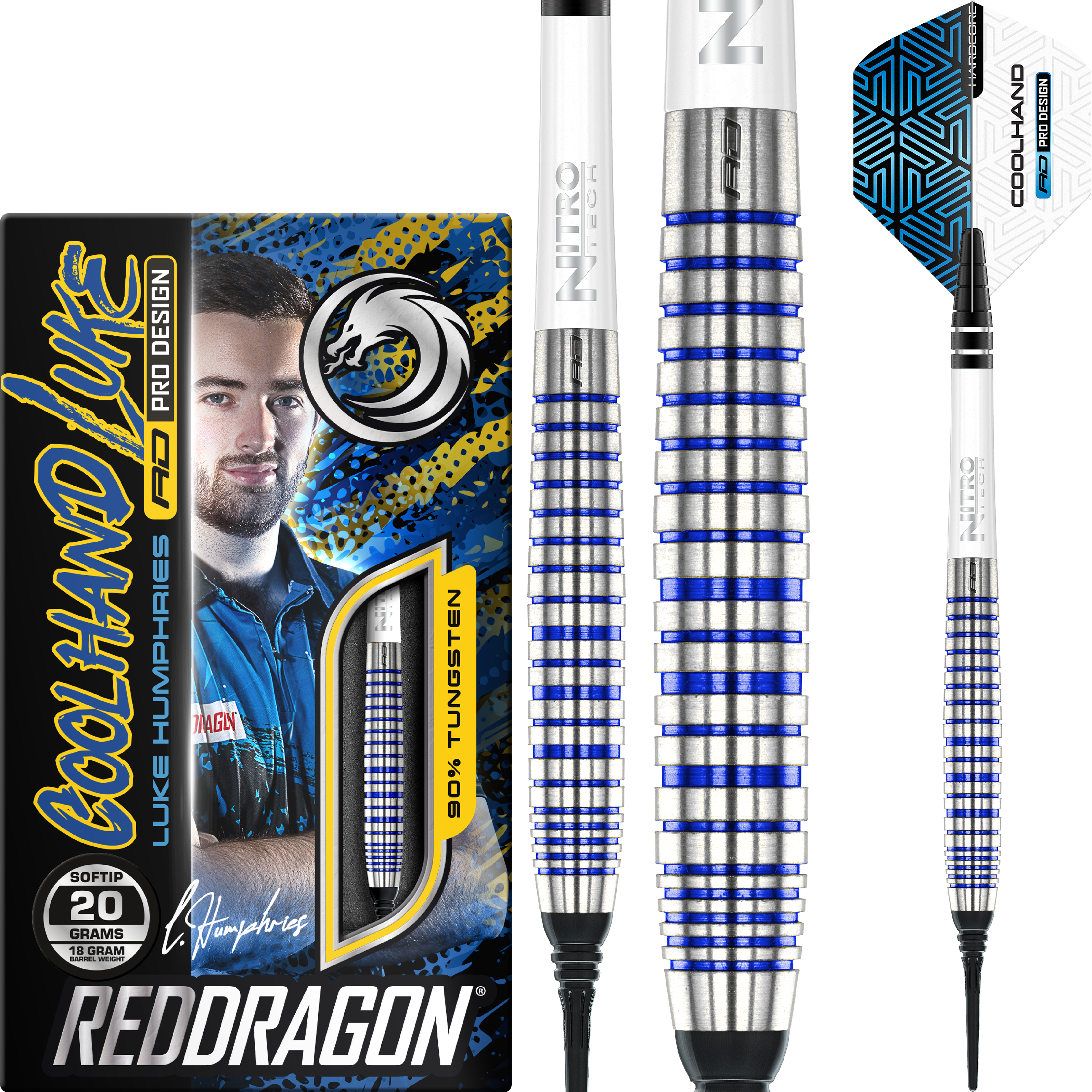 Red Dragon - Luke Humphries TX3 Cool Blue SE - Softdart
