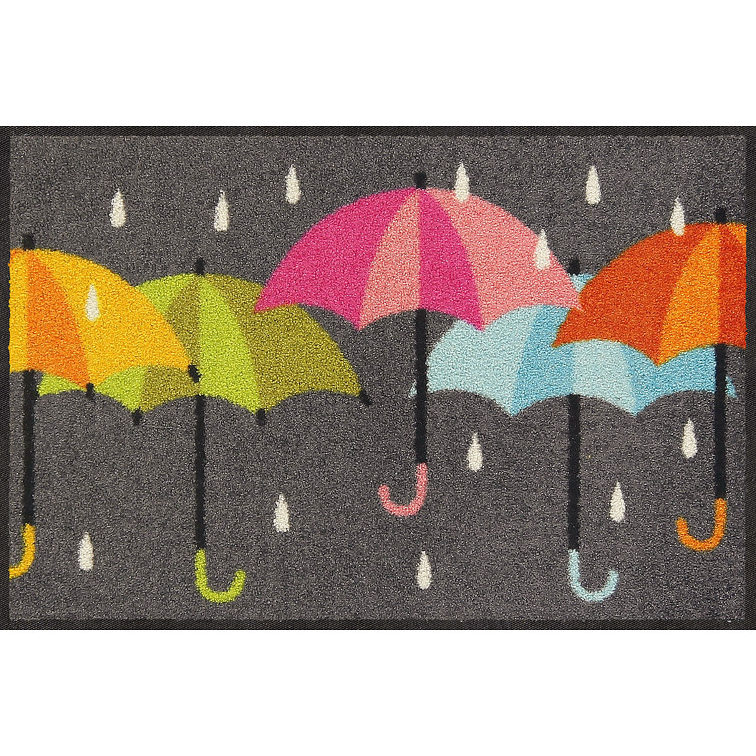 Türmatte Raindance mit Regenschirmen, 50x75 cm