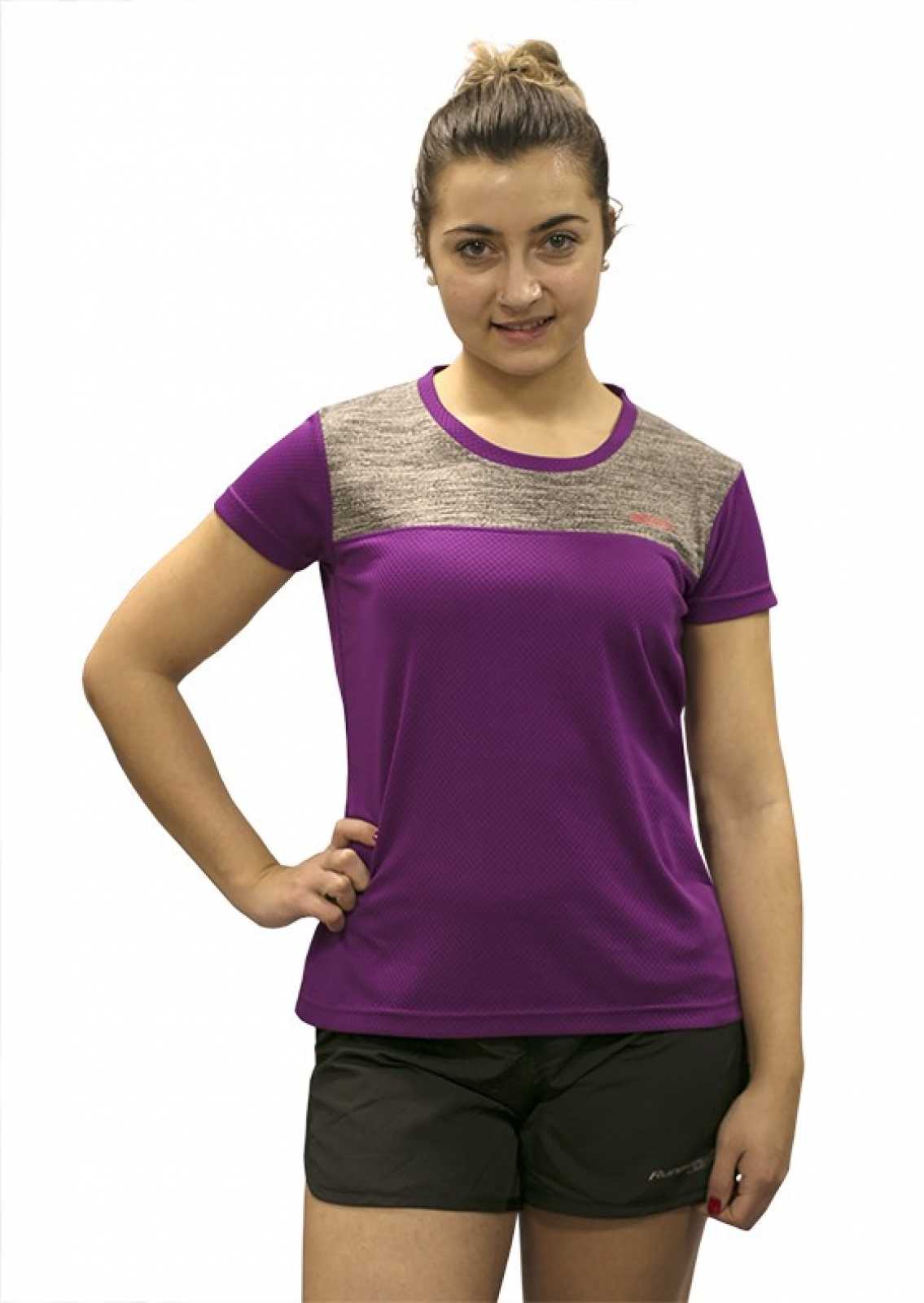 Camiseta feminina de manga curta Runaway Jim Boom, azul royal/vigore.