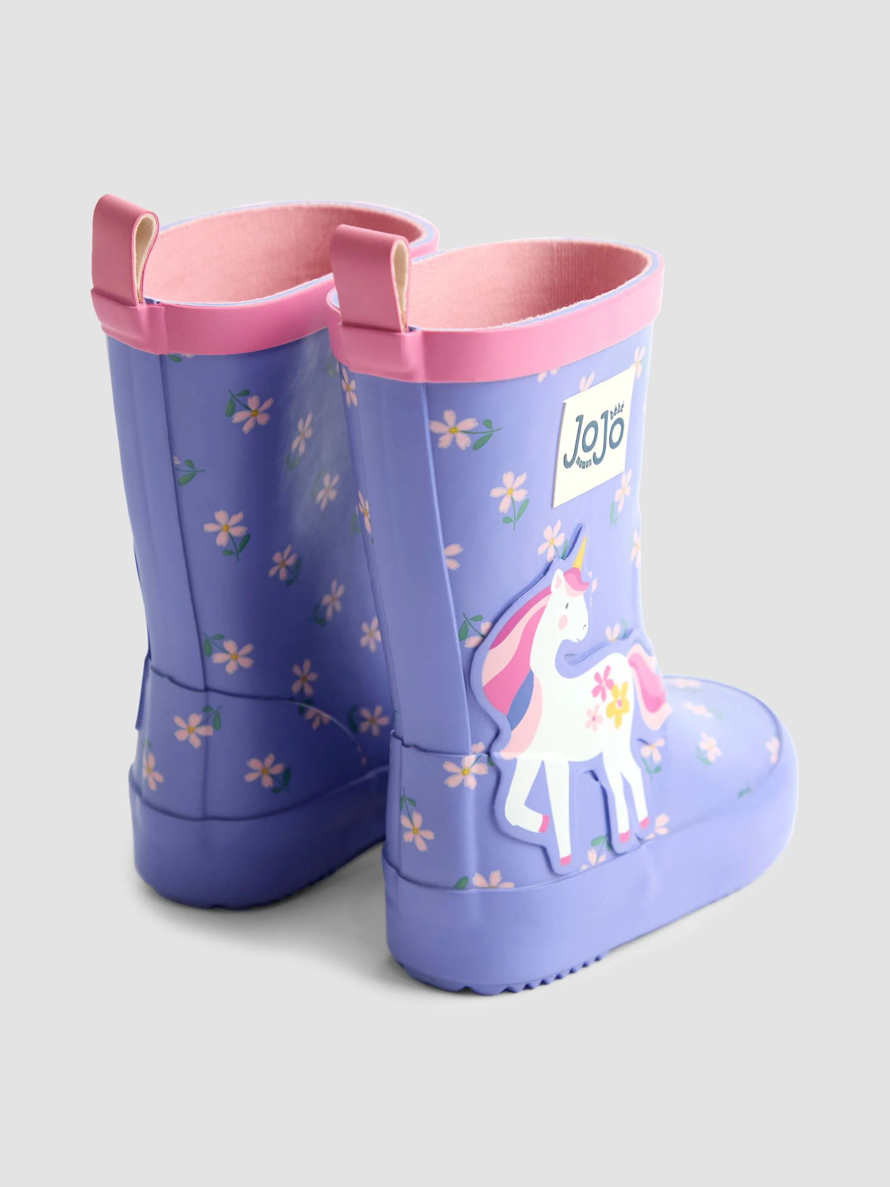 Paars met eenhoornprint - JoJo Maman Bébé Character Wellies