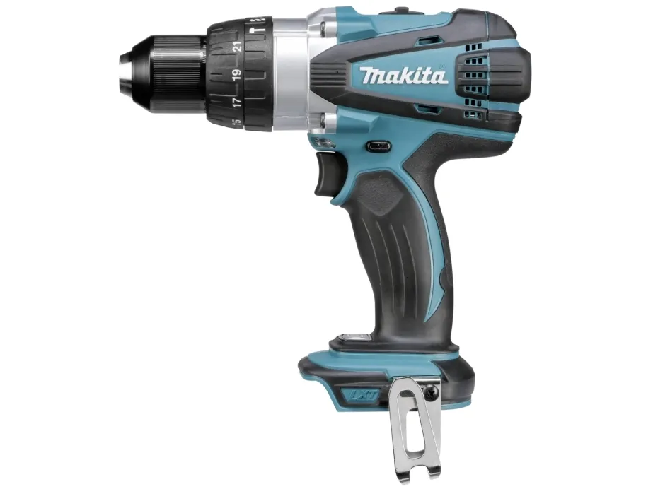 Makita DHP458Z - Hammerbor/skruemaskine - ledningfri - 2-hastigheders - nøgleløs borepatron - 91 N·m - intet batteri - 18 V