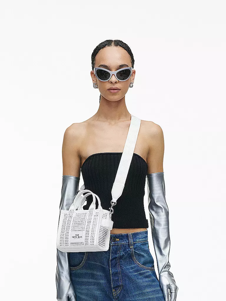 MARC JACOBS Tote Bag THE MINI TOTE weiss